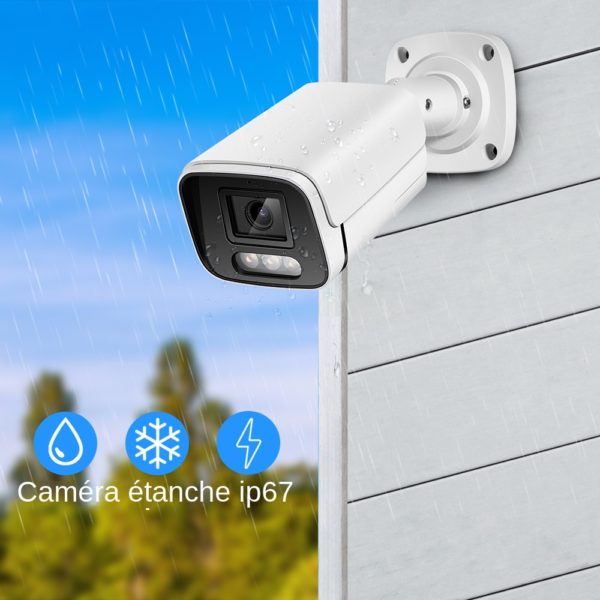 4K 8MP ip camera video surveillance ext rieure POE avec codec H 265 et protocole Onvif 4