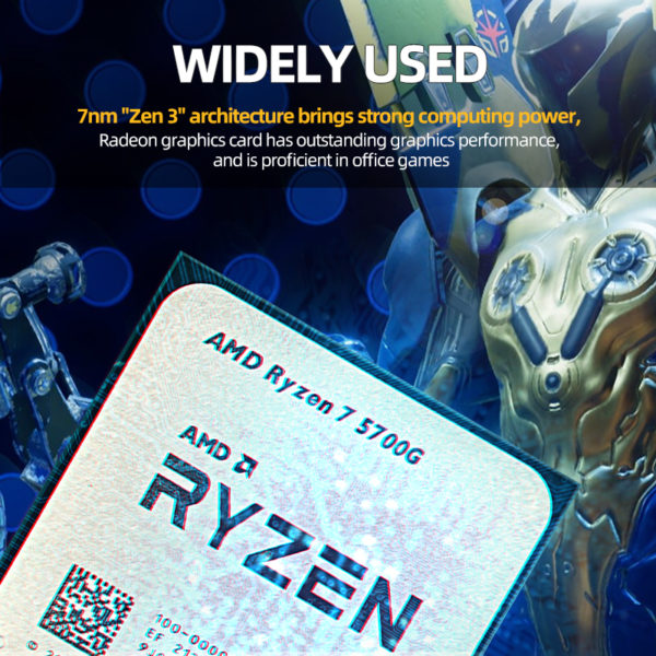 AMD – nouveau processeur de bureau Ryzen 7 5700 go R7 5700 go, 3.8GHz, 8 cœurs, 16 threads, 65W, Socket AM4 – Image 3