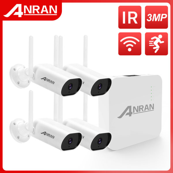 ANRAN Mini Kit de vid osurveillance 3MP enregistrement Audio syst me de vid osurveillance tanche cam