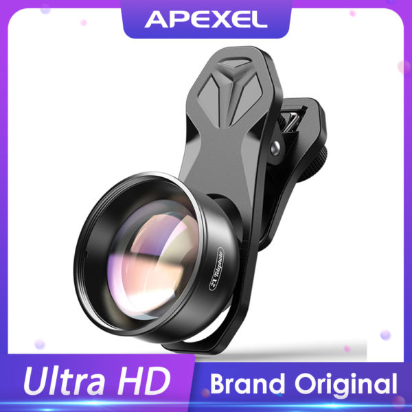 APEXEL HD 2x t l objectif Portrait professionnel t l phone portable cam ra t l