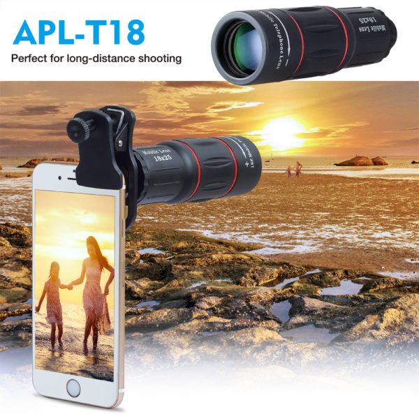 APEXEL Objectif t lescopique avec zoom 18x pour iPhone et Samsung lentille monoculaire pour t l 3