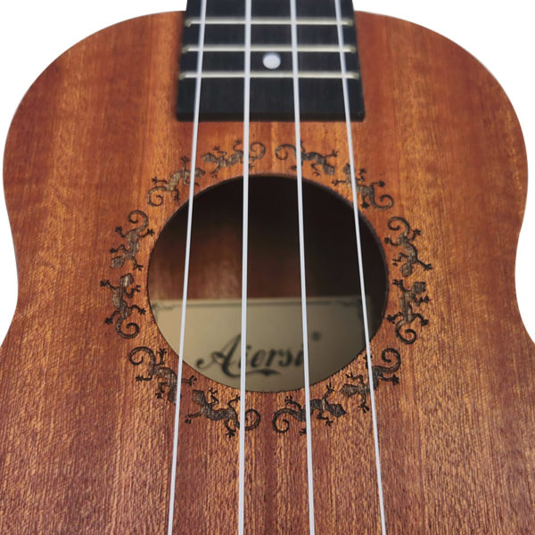 Aiersi mini guitare hawa enne de 21 pouces Soprano ukulele acajou cadeaux musicaux instrument 4 cordes 1