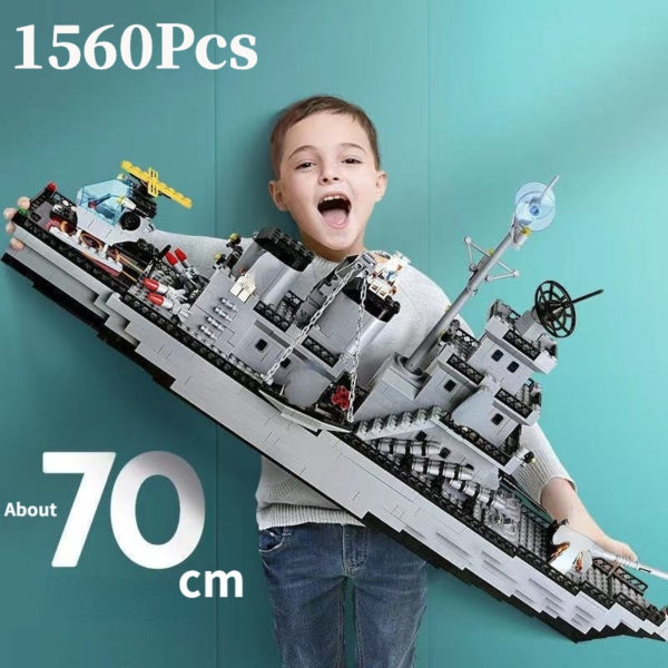 Blocs de Construction compatibles avec Lego bateau de guerre militaire bateau de guerre bateau de combat
