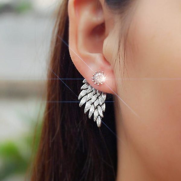 Boucles d oreilles en cristal pour femmes bijoux en forme de fleur strass couleur or la 3