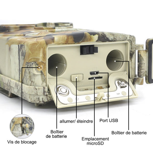 Cam ra de chasse HD 12 MP tanche avec vision nocturne infrarouge d tection et surveillance 2