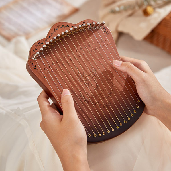 Cega Mini harpe Lyre Portable Piano doigts cr atif Kalimba pour d butant Instruments de musique 1