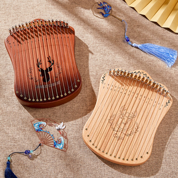 Cega Mini harpe Lyre Portable Piano doigts cr atif Kalimba pour d butant Instruments de musique 2
