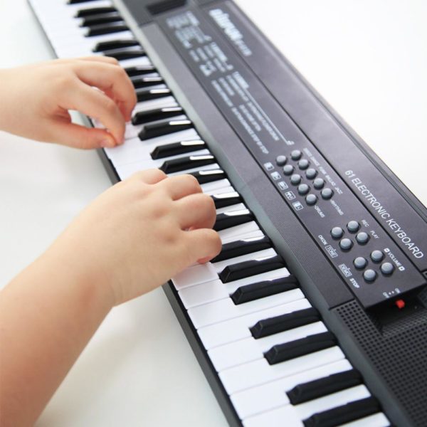 Clavier lectronique Piano 61 touches clavier num rique avec Microphone cadeau d veil Musical pour enfants 3