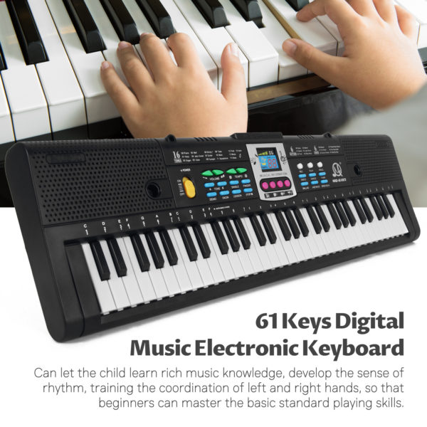Clavier lectronique de musique num rique 61 touches Piano lectrique multifonctionnel pour enfants avec Interface Microphone 2