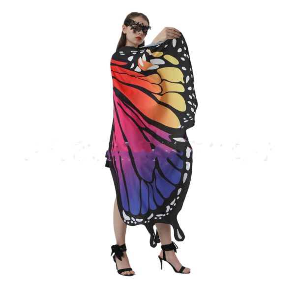 Costume ailes de papillon Cape f erique d halloween pour fille adulte tenue de f te 4