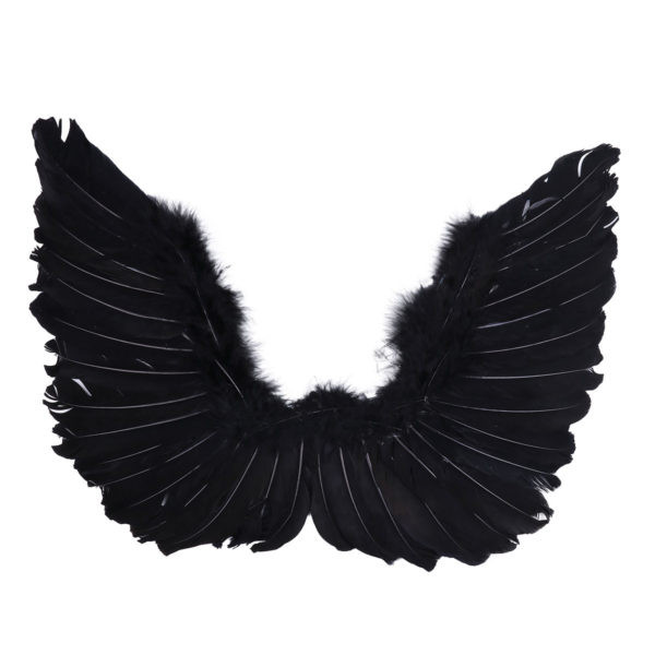 Costume d ailes d ange noir pour enfants et adultes f te de danse Cosplay spectacle 2