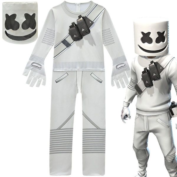Costume d halloween Cosplay DJ Marshmello pour enfants combinaison pour gar ons et filles combinaison pour 1