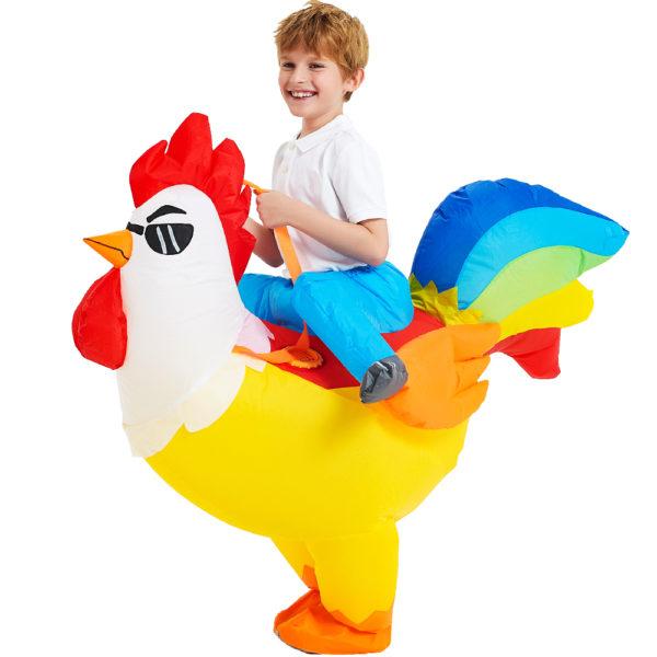 Costume de Cosplay gonflable pour adultes et enfants coq flamand rose tenue de carnaval de f 3