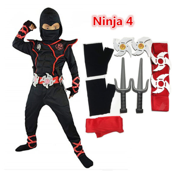 Costume de carnaval Dragon Ninja Cosplay, Costume de guerrier pour enfants garçons filles, cadeaux d'anniversaire, Costume manteau – Image 3