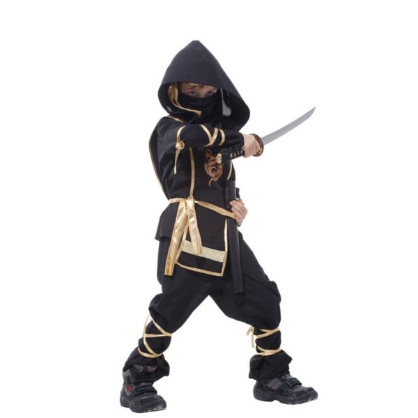 Costume de carnaval Dragon Ninja Cosplay, Costume de guerrier pour enfants garçons filles, cadeaux d'anniversaire, Costume manteau – Image 4