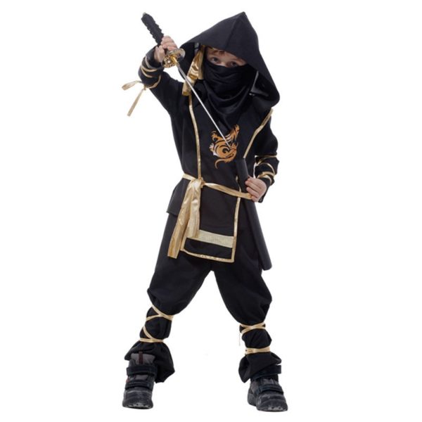 Costume de carnaval Dragon Ninja Cosplay, Costume de guerrier pour enfants garçons filles, cadeaux d'anniversaire, Costume manteau – Image 5
