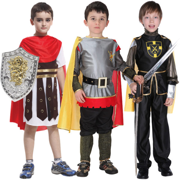 Costumes de chevalier guerrier Royal pour enfants f te d halloween costume de soldat romain m 1