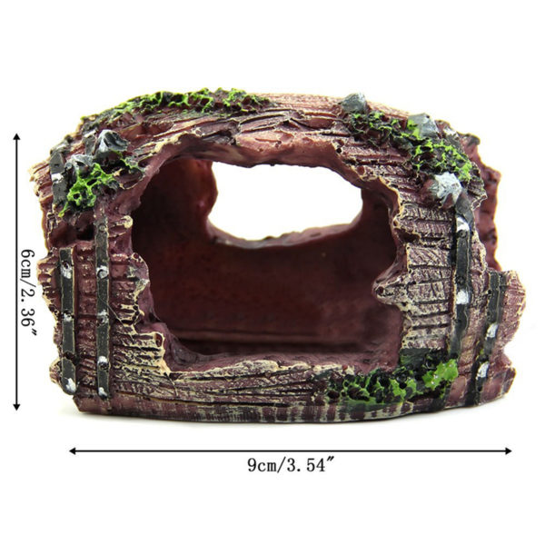 Décorations d'Aquarium en Résine, Ornements Artificiels, Grotte à Baril, Accessoires d'Aménagement de Type Paysager, Arrière-Plan de Décoration – Image 6