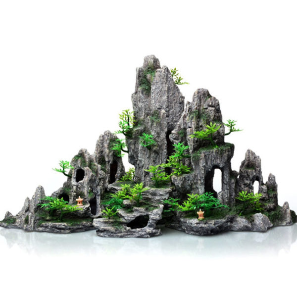 Décorations d'aquarium multi-styles, plantes rocaille, décoration et aménagement paysager d'aquarium, accessoires décoratifs d'aquarium