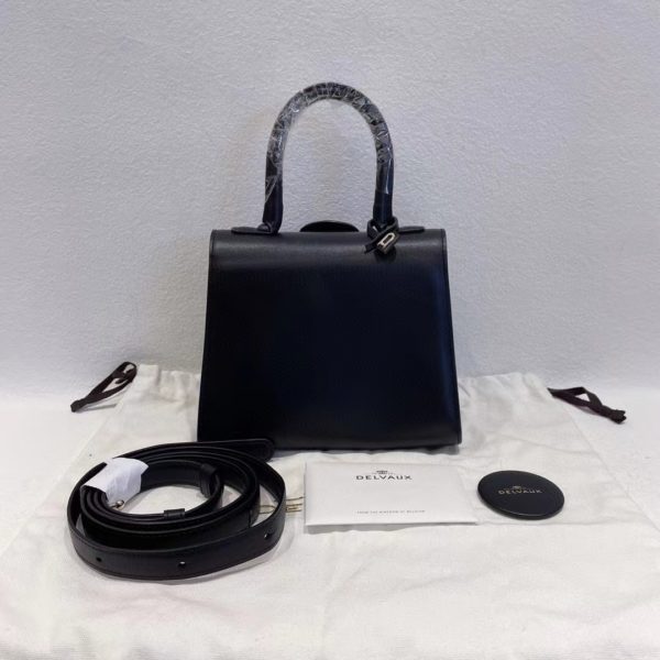 Delvaux Mini sac de selle Brillant en cuir v ritable pour femmes sacoche de luxe de 1