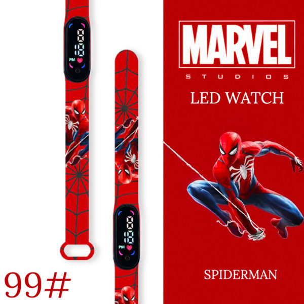 Disney montre Spiderman pour enfants Bracelet de Sport num rique tanche LED pour gar ons