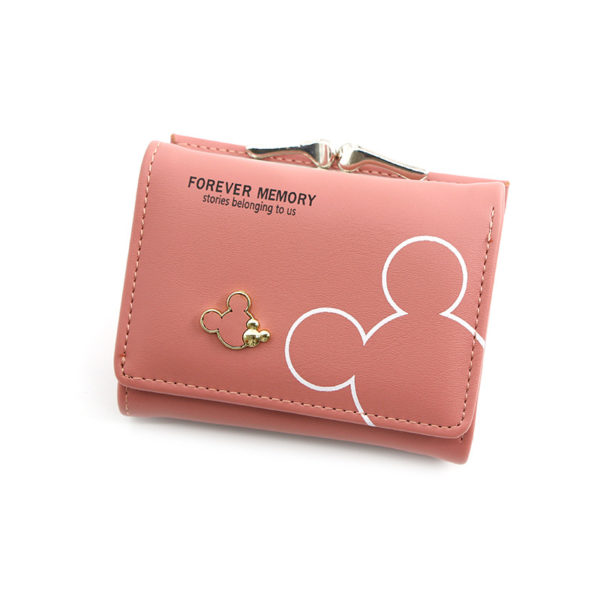 Disney portefeuille Mickey Mouse en PU pour femmes sac main tendance mignon porte monnaie de styliste 4