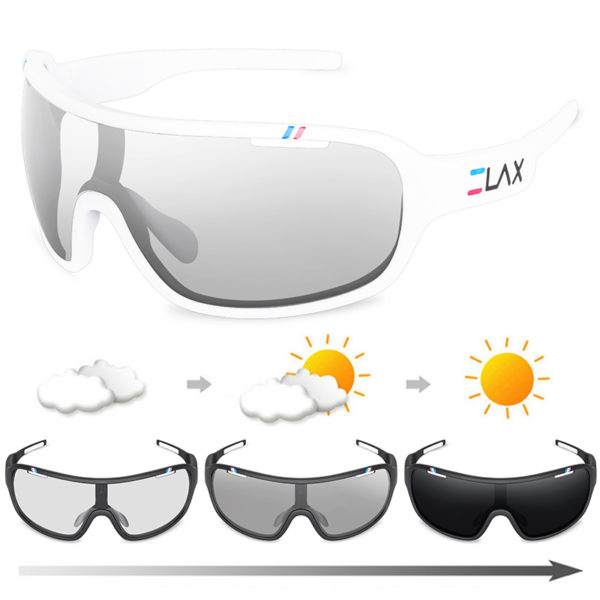ELAX – lunettes de soleil polarisées photochromiques UV400, pour cyclisme en plein air, sur route, sport, pour hommes et femmes – Image 2