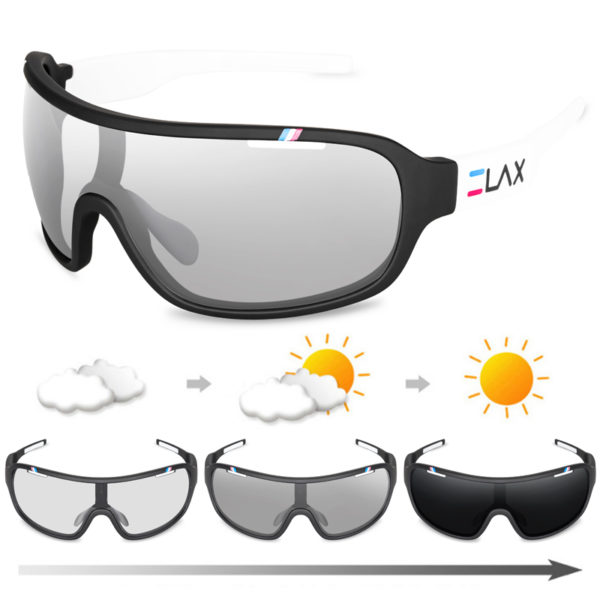 ELAX – lunettes de soleil polarisées photochromiques UV400, pour cyclisme en plein air, sur route, sport, pour hommes et femmes – Image 3