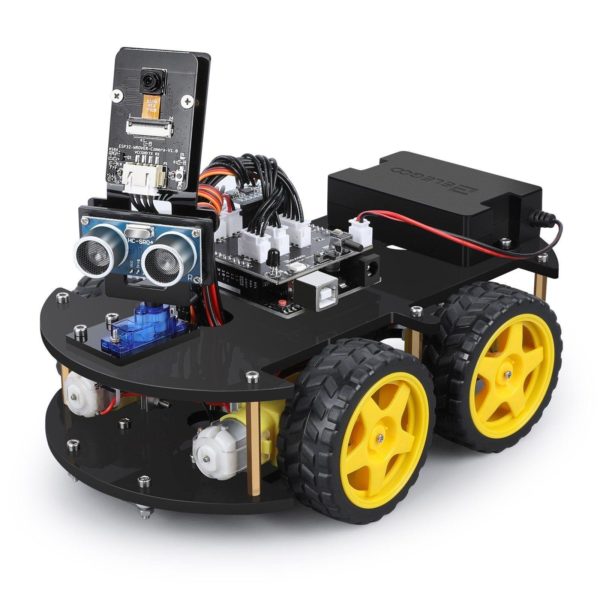 ELEGOO Kit de voiture Robot intelligente UNO R3 V4 jouet robotique Intelligent et ducatif pour l