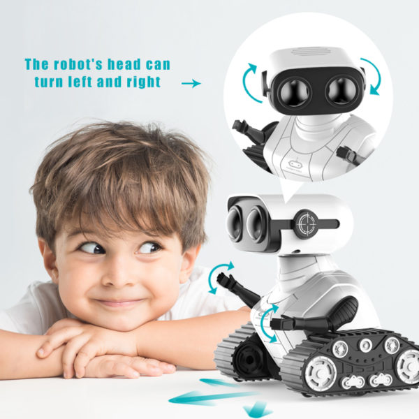 Ebo Robot Robot Rechargeable pour enfants jouet t l command avec musique et yeux LED cadeau 2