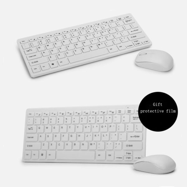 Ensemble Mini clavier et souris sans fil 2 4 ghz USB silencieux fin pour ordinateur de 1