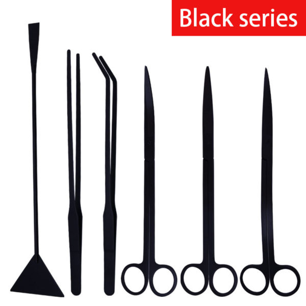Ensemble d'outils pour Aquarium, pinces et ciseaux pour plantes, herbe, outils de nettoyage en acier inoxydable, accessoires pour Aquarium 3 4 5 6 pièces/ensemble – Image 5