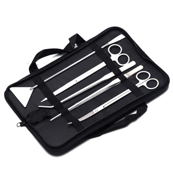 Ensemble d'outils pour Aquarium, pinces et ciseaux pour plantes, herbe, outils de nettoyage en acier inoxydable, accessoires pour Aquarium 3 4 5 6 pièces/ensemble