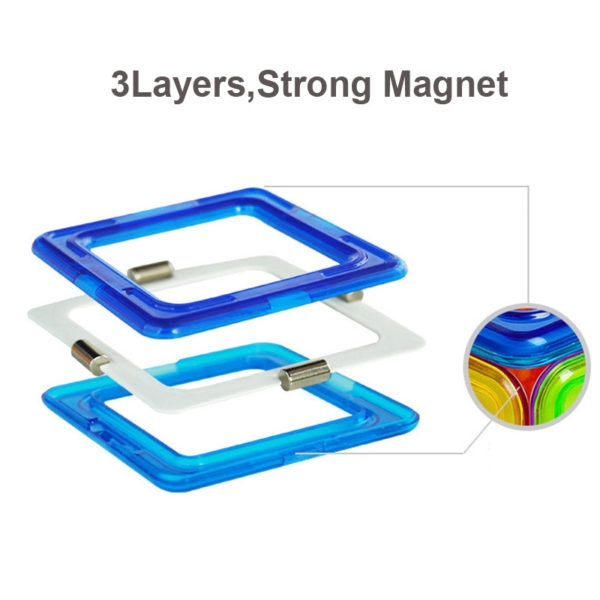 Ensemble de Construction magn tique de grande taille blocs magn tiques en plastique jouets ducatifs pour 4