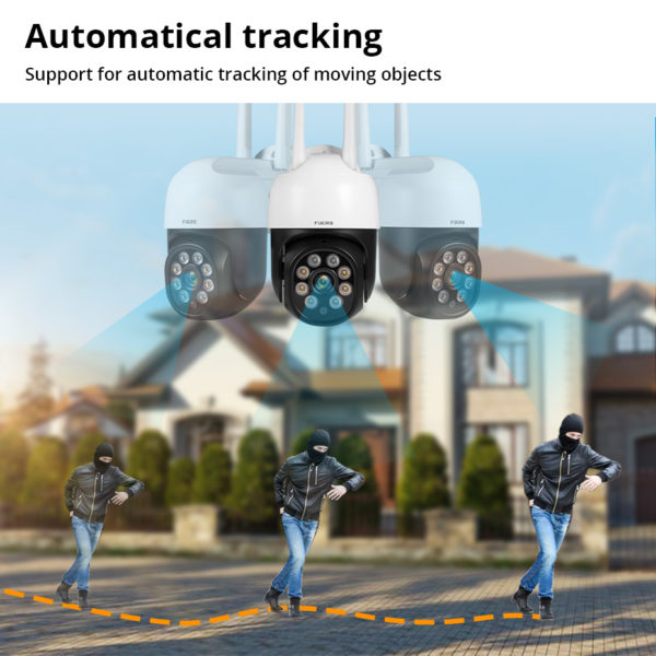 Fuers 1080P 3MP cam ra IP Tuya Smart Outdoor Home Security Auto Tracking AI Human Detection 4