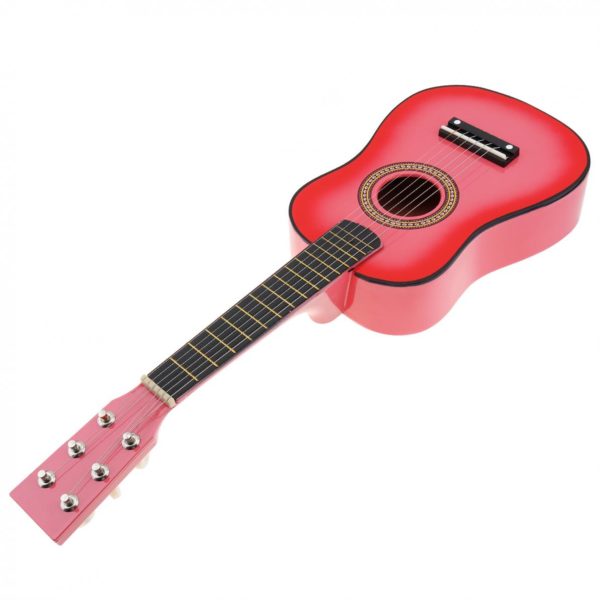 Guitare acoustique en tilleul noir 23 pouces avec fil de guitare Instruments de musique cadeau pour 4