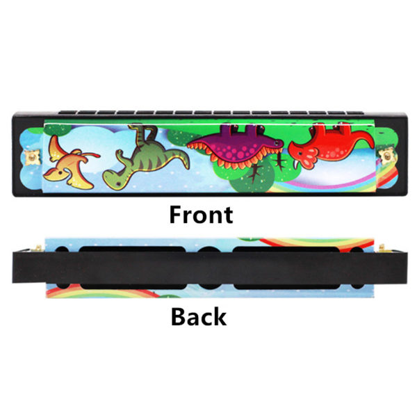 Harmonica mignon à 16 trous, jouets éducatifs Montessori, motifs de dessin animé, instrument à vent pour enfants, cadeau pour enfants – Image 2