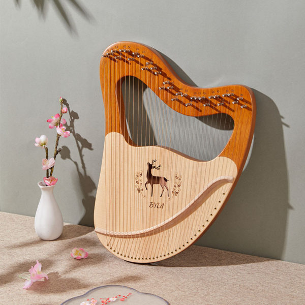 Harpe Lyre 32 cordes en bois d pic a de haute qualit Instruments cordes classiques avec
