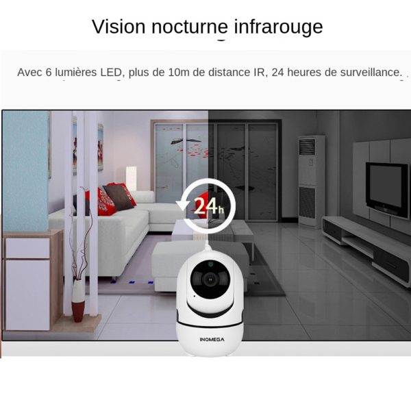 INQMEGA Mini cam ra de Surveillance intelligente IP Wifi Cloud hd 1080P dispositif de s curit 4