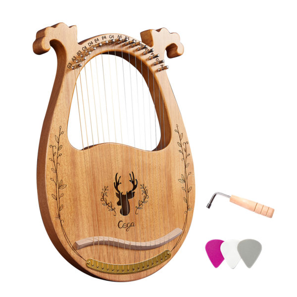 Instruments cordes avec cl de r glage bo te de r sonance en bois Lyre 16