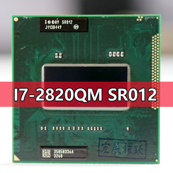 Intel Core I7 2820QM SR012 processeur i7 2820QM ordinateur portable CPU Socket G2 rPGA988B adapt pour