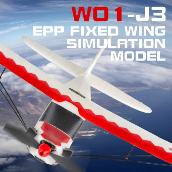 JJRC avion en mousse W01 RC 2 4G radiocommand planeur t l commande avion J3 CUP 1