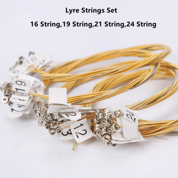 Jeu de cordes en laiton Lyre 15 16 19 21 24 remplacement de corde en Nylon 3