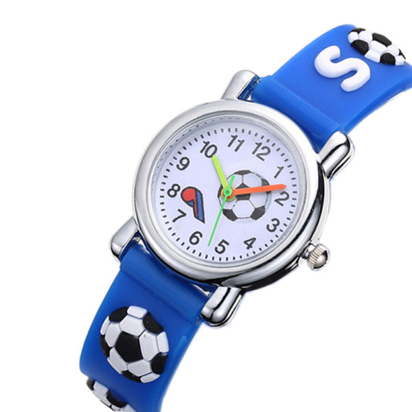 Jolie montre de Football 3D pour enfants, bracelet de Football en Silicone souple, pour garçons et filles, montre-bracelet pour bébé, horloge Relogio Infantil 2022