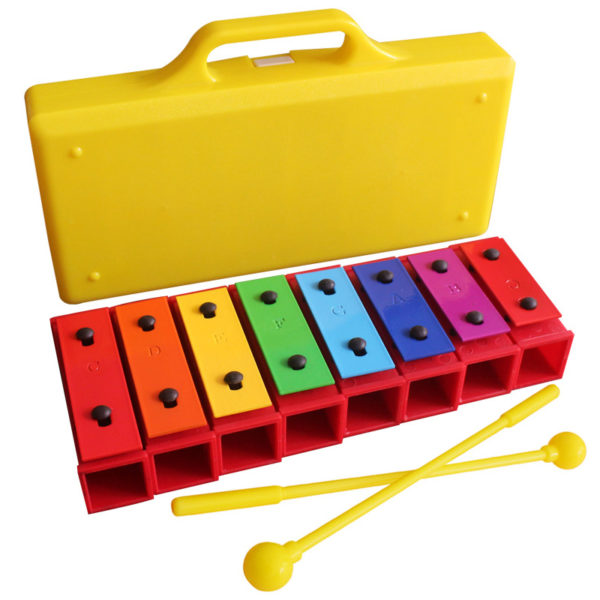 Jouet ducatif color pour enfants Xylophone 8 tons Montessori Instrument de musique apprentissage de la Percussion