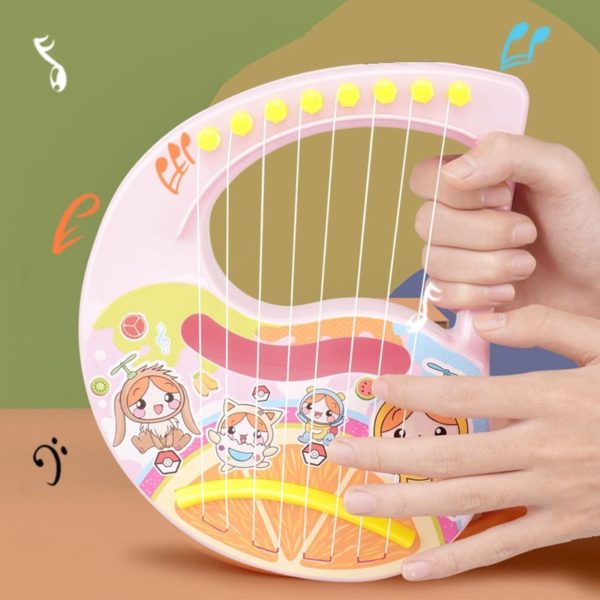 Jouets harpe Lyre pour enfants Mini cordes portables en plastique pour d butants Instruments de musique