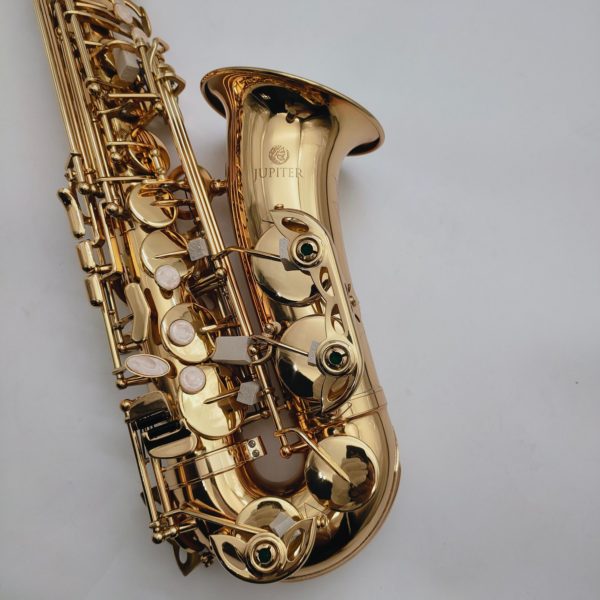 Jupiter Saxophone Alto Eb Instrument de musique en laiton laqu e flat avec tui accessoires nouvelle 1