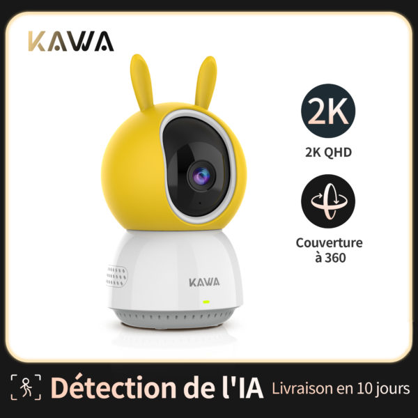 KAWA 2K Cam ra IP Wifi 360 Interieure Camera Video Surveillance S curit Maison PTZ CCTV