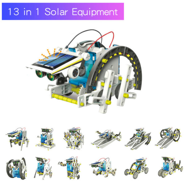 Kits de Robot solaire 13 en 1 jouets ducatifs bloc d apprentissage de la technologie STEM 1