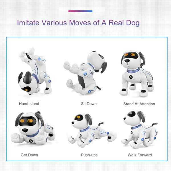LE NENG jouets K16A animaux de compagnie lectroniques RC Robot chien t l commande vocale jouets 3